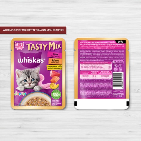 WHISKAS® Tasty Mix Jelly Tuna Salmon Pumpkin image 1