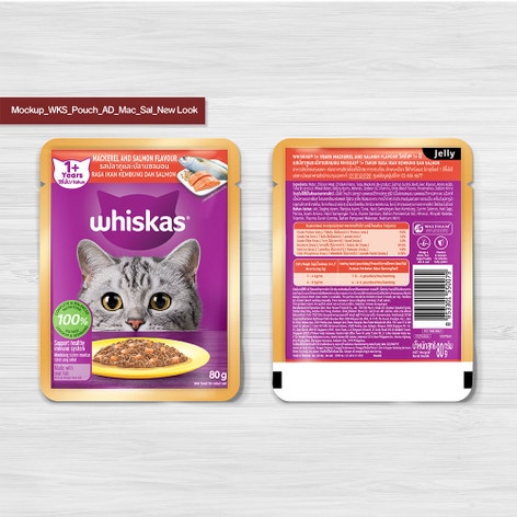 WHISKAS® 1+ Tahun Rasa Ikan Tenggiri dan Salmon image 1