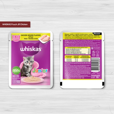 WHISKAS® Junior 2-12 Bulan Rasa Mousse Ayam image 1