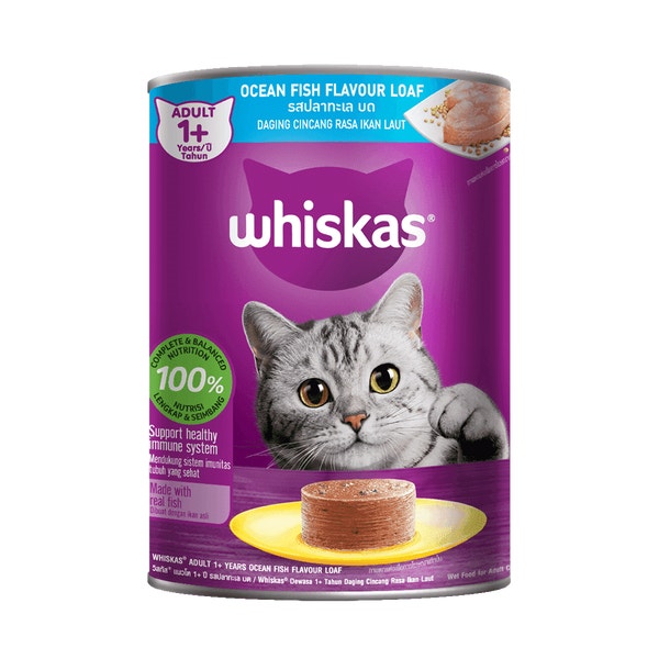 WHISKAS® Ocean Fish Flavour Loaf Wet Cat Food image 1