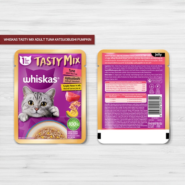 WHISKAS® Tasty Mix Jelly Tuna Katsuobushi Pumpkin image 3