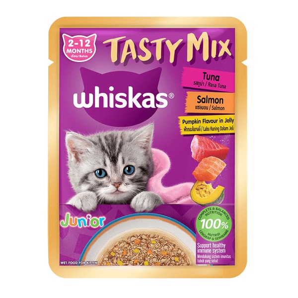 WHISKAS® Tasty Mix Jelly Tuna Salmon Pumpkin image 1