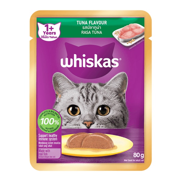 WHISKAS® Pouch Adult 1+ Tuna Cat Food image 1