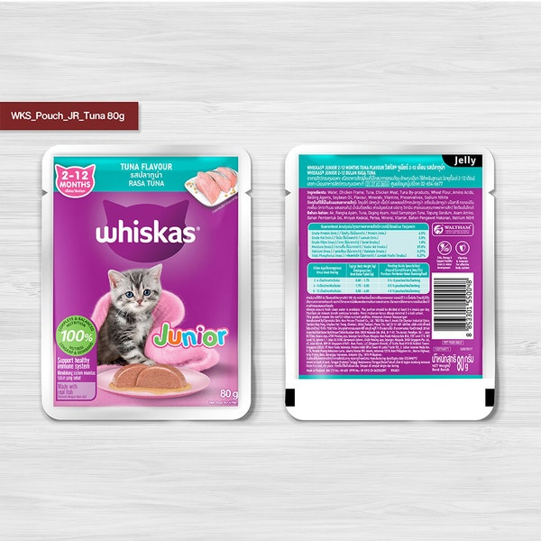 WHISKAS® Junior 2-12 Bulan Rasa Tuna image 3