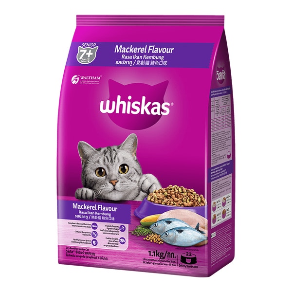 WHISKAS® Senior Mackerel Flavour image 1